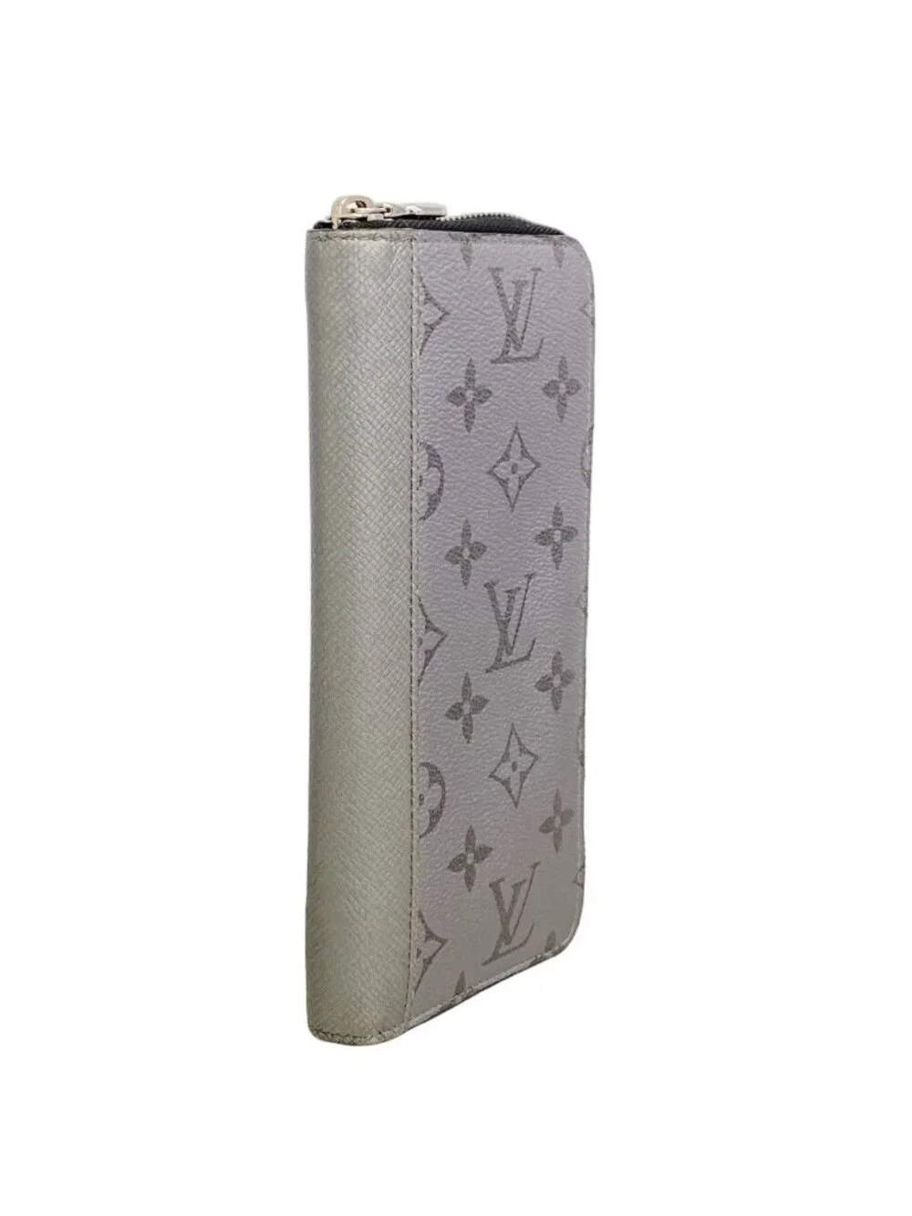Louis Vuitton Wallet Taigarama Zippy Vertical Silver